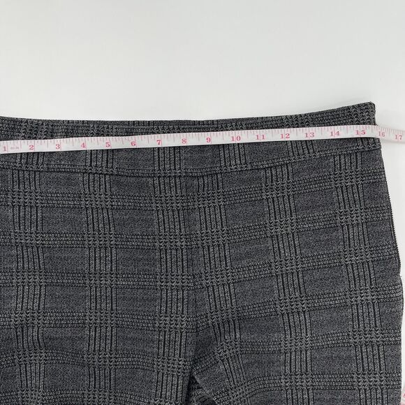 Ann Taylor Womens Pants Size 10 Gray Glen Check Plaid Side Zip Leggings - Picture 7 of 9